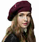 Sumolux Women Beret Hat French Wool Beret Beanie Cap Classic Solid Color Autumn Winter Hats